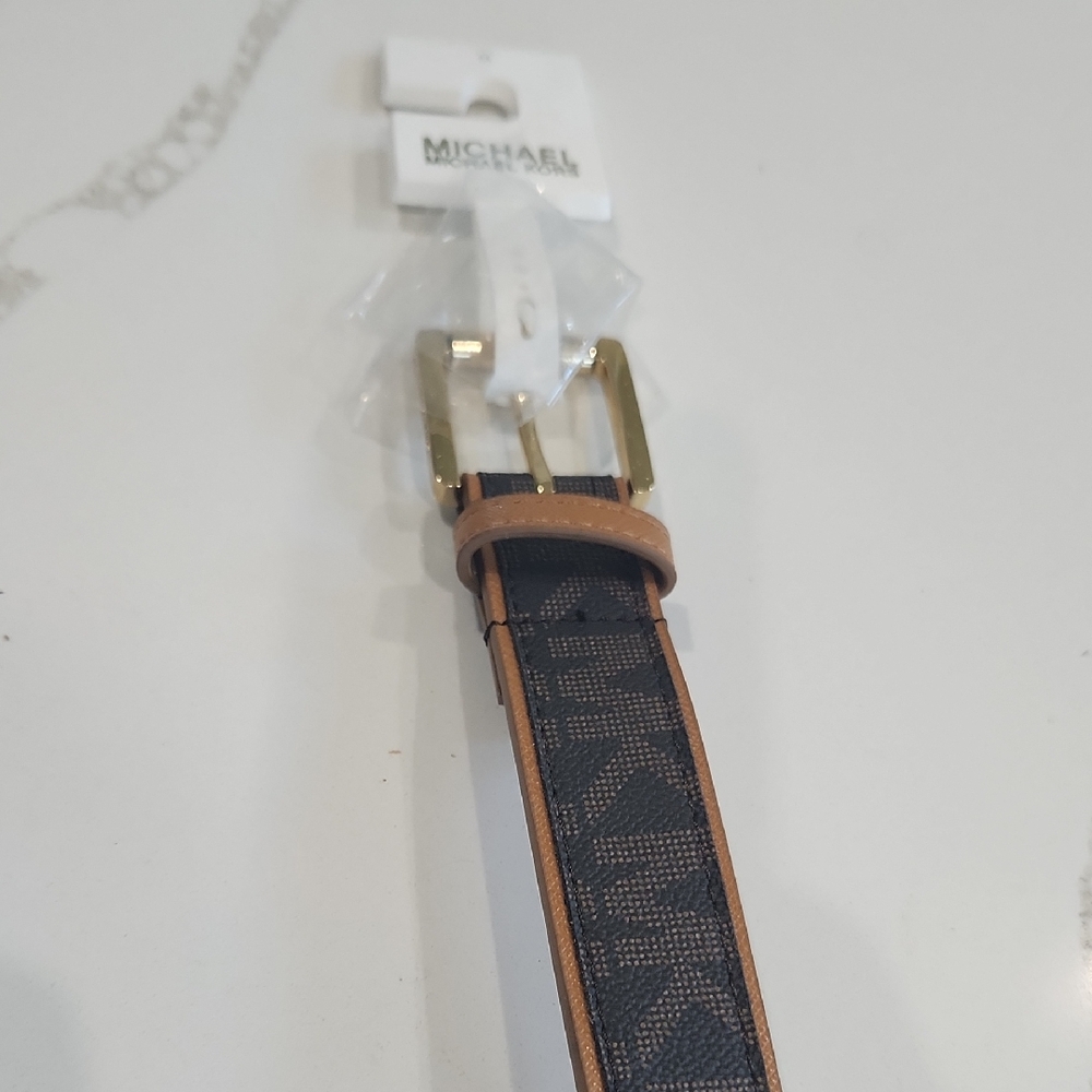NWT MICHAEL KORS LOGO PRINT BELT